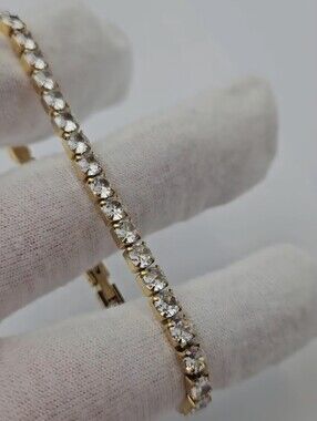 Gold Plated Women's Tennis Bracelet